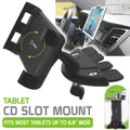Cellet Car CD Slot Tablet / Smartphon Holder Mount Compatible with iPad, Air, Pro, Mini, Galaxy Tab, Surface, Nintendo Switch, Chromebook, iPhone, Samsung Galaxy, Moto, Google Pixel