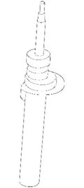 New Genuine BMW Left Front Spring Strut (2011-2018) OE 31316796409