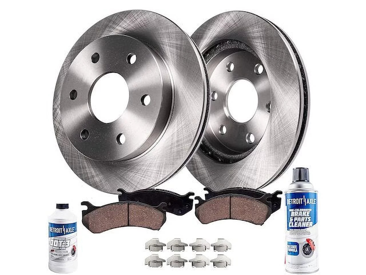 Rear Brake Pad and Rotor Kit - Compatible with 2007 - 2013 Chevy Silverado 1500 2008 2009 2010 2011 2012