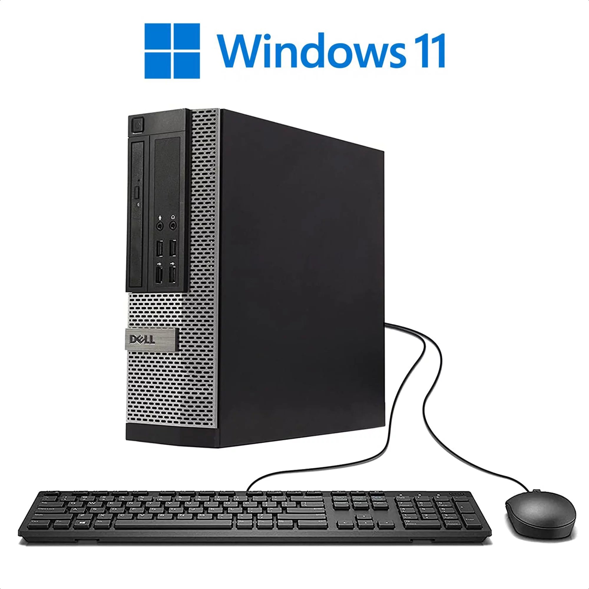 Used Dell Optiplex 7010-T WA1-0380 Desktop PC with Intel Core i5-3570 Processor, 16GB Memory, 2TB Hard Drive and Windows 11 Pro (Monitor Not Included)