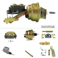 Helix Suspension Brakes & Steering  1960-1962 Chevy Truck MT Firewall Mount Power 7 in. Dual Booster Kit LS Disc & Drum