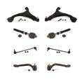 Front Suspension Control Arm And Ball Joint Assembly Steering Tie Rod End Stabilizer Bar Link Kit (8Pc) For 2014 Hyundai Sonata GLS 12.64 Center To Length KTR-100607