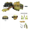 Helix Suspension Brakes & Steering  1970-1981 Chevy Camaro Firewall Mount Power 8 in. Dual Brake Booster Kit Disc & Drum