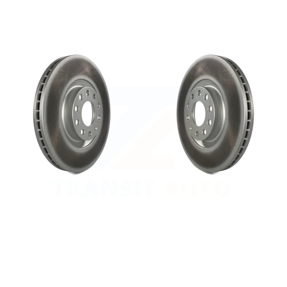 Front Coated Disc Brake Rotors Pair For Audi A4 Quattro A6 Allroad S4 S6 KG-100180