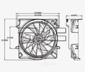 TYC 621560 Dual Radiator and Condenser Fan Assembly Fits 2005 Jeep Liberty
