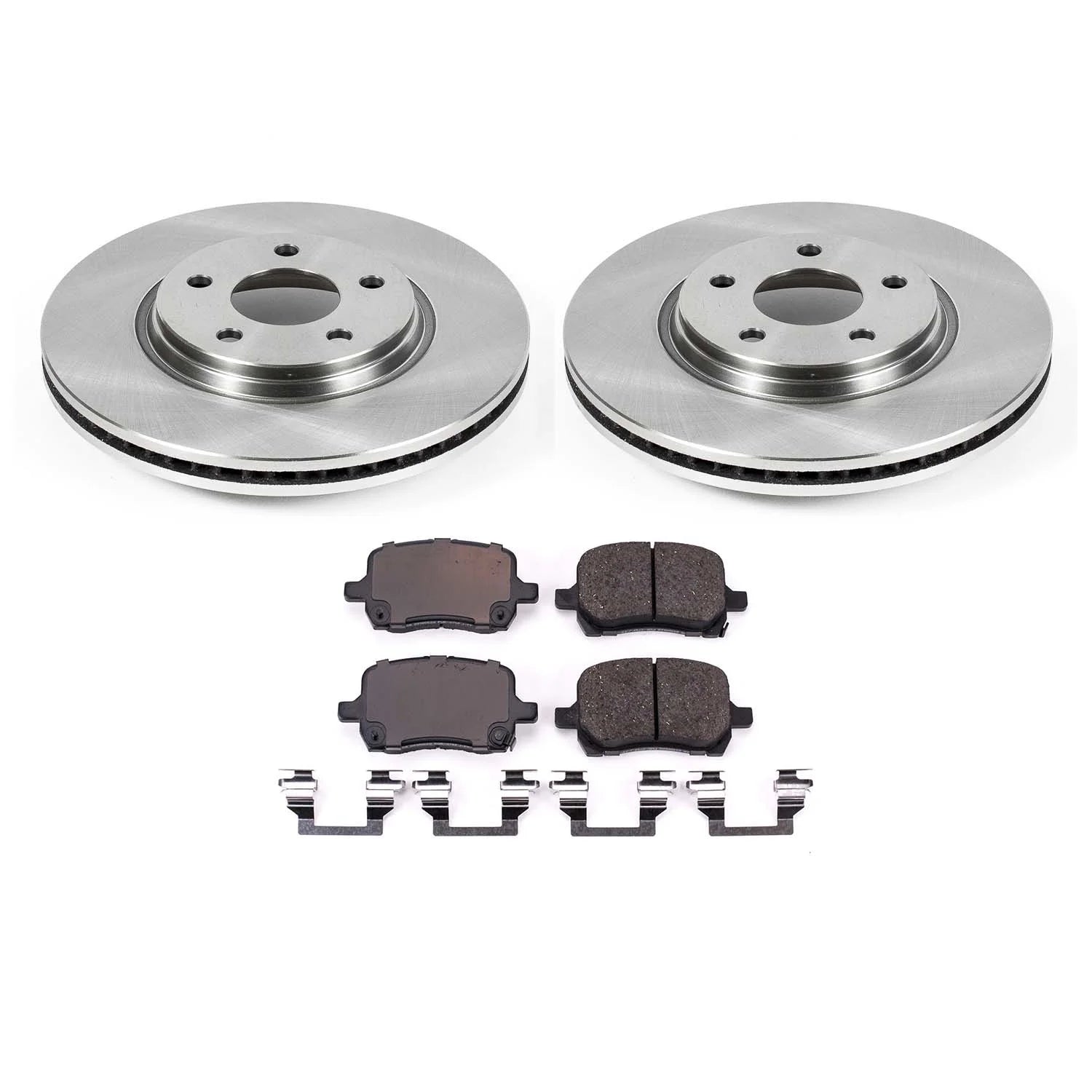 Ultimate Brakes Front Ceramic Brake Pad and Rotor Kit with Hardware WM80037