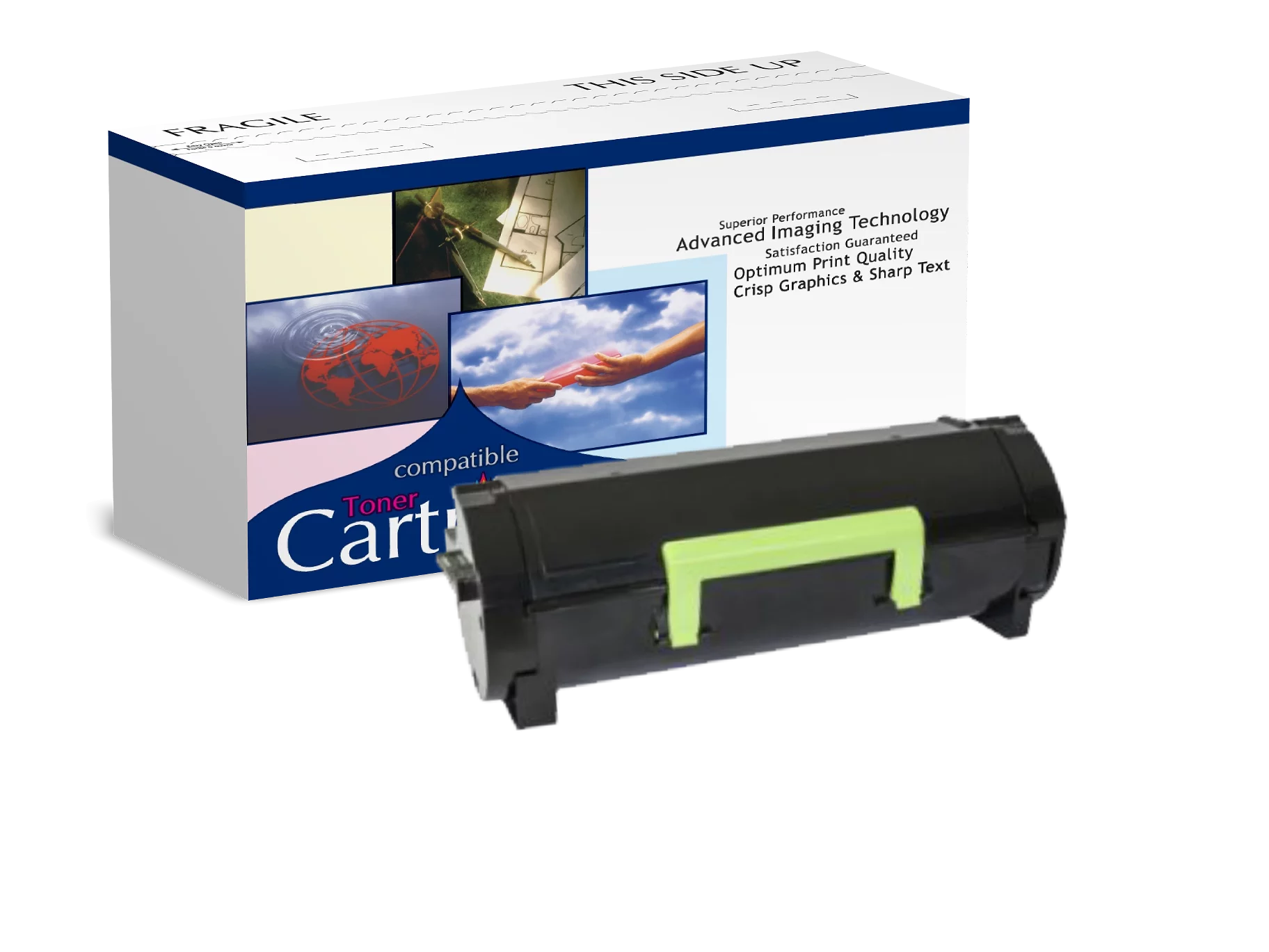 Responsible Toner replacement for Lexmark MS310 / MS410 Lexmark MS510 / MS610 OEM 50F1H00 50F0HA0 501H