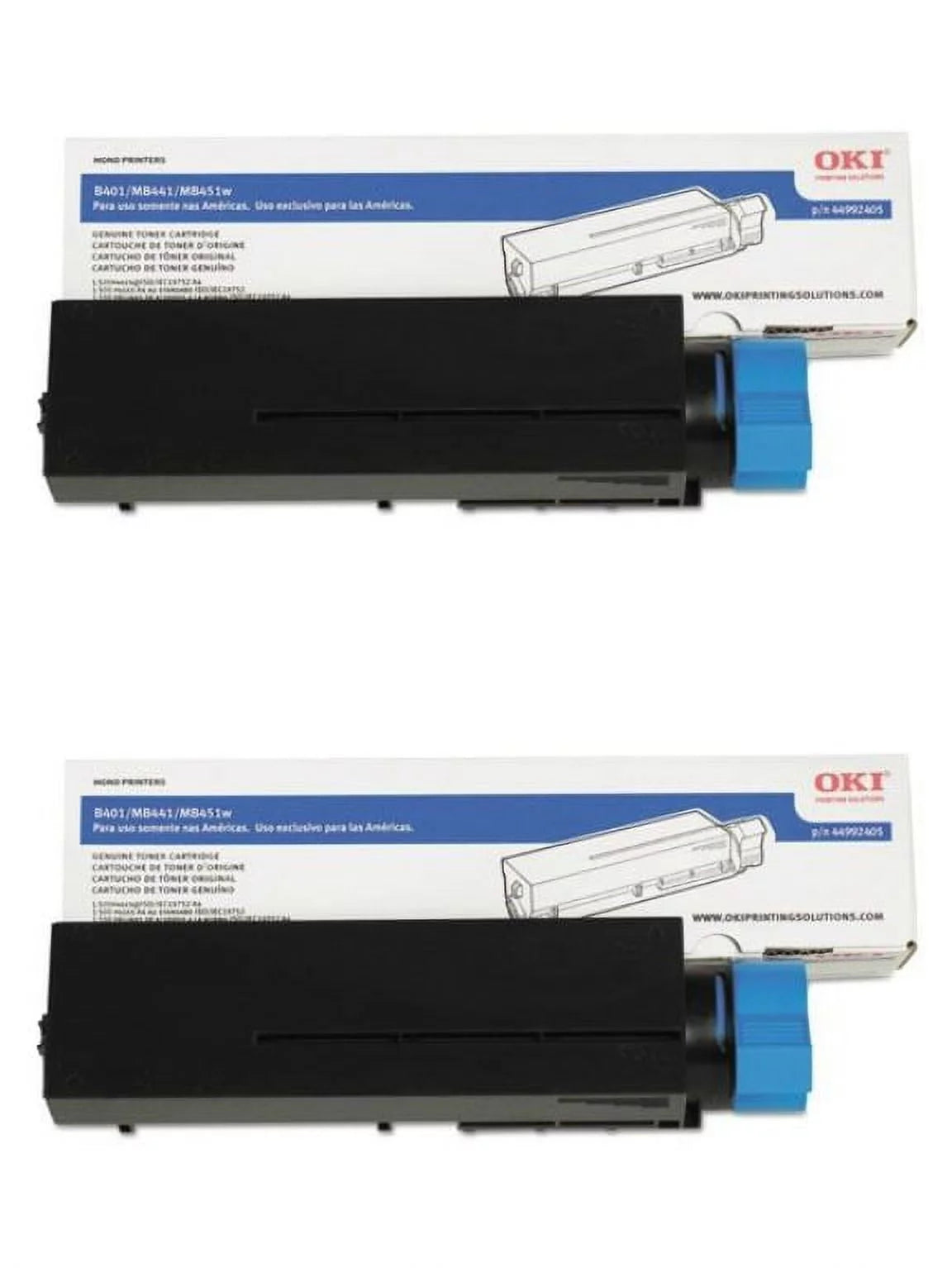 OKI MB451w MFP Toner Cartridge (44992405) 2 Pack