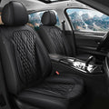 AOMSAZTO Seat Covers for Mitsubishi Outlander Sport 2011-2024 Car Seat Covers Full Set 5 Seats Waterproof Faux Leather Car Seat Cushion Protector Compatible Airbag Black