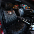 Carshaping Four Seasons Universal Rivet Fashion Cushion Cover Punk Retro Crown Car Seat Cover