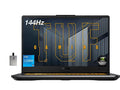 ASUS 2022 TUF Gaming 17.3 FHD 144Hz Laptop, Intel Core i5-11260H (Beats i7-8750H), 32GB RAM, 2TB PCIe SSD, RGB Backlit Keyboard, GeForce RTX 3050 Graphics, Windows 10, Grey, 32GB USB Card