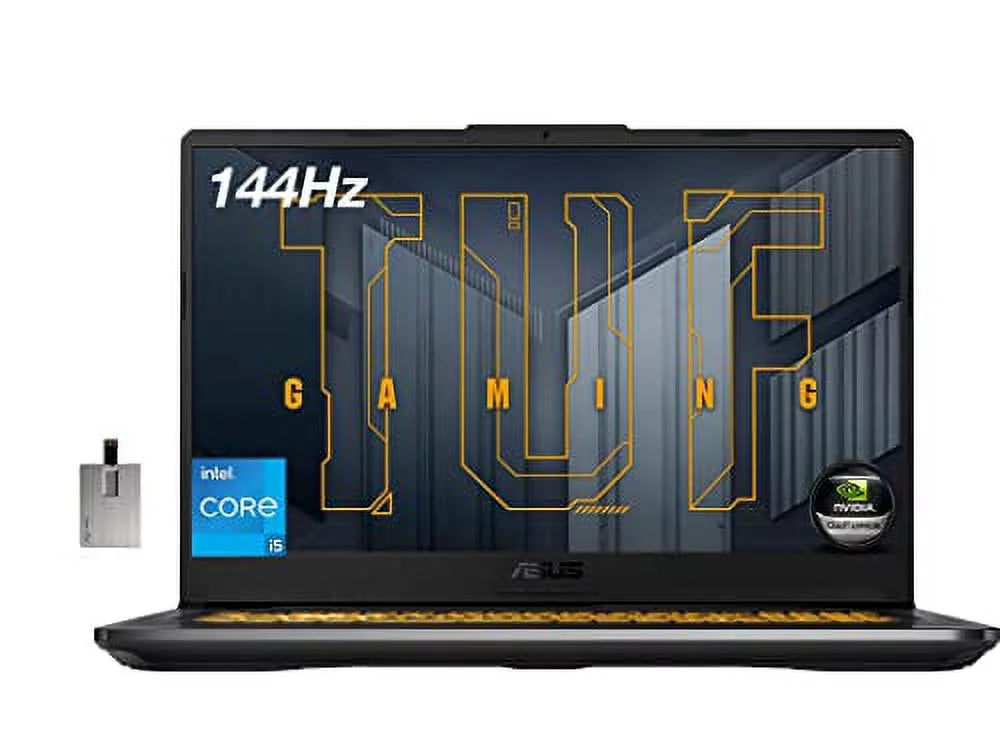 ASUS 2022 TUF Gaming 17.3 FHD 144Hz Laptop, Intel Core i5-11260H (Beats i7-8750H), 32GB RAM, 2TB PCIe SSD, RGB Backlit Keyboard, GeForce RTX 3050 Graphics, Windows 10, Grey, 32GB USB Card