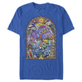 Men's Nintendo Helmaroc King Stained Glass Window  Graphic Tee Royal Blue Small