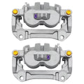 AutoShack Front New Brake Calipers Assembly with Bracket Set of 2 Driver and Passenger Side Replacement for 2014 2015 2016 2017 2018 2019 Jeep Cherokee 2.0L 2.4L 3.2L V6 4WD AWD FWD