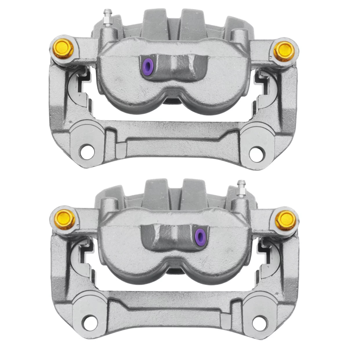 AutoShack Front New Brake Calipers Assembly with Bracket Set of 2 Driver and Passenger Side Replacement for 2014 2015 2016 2017 2018 2019 Jeep Cherokee 2.0L 2.4L 3.2L V6 4WD AWD FWD