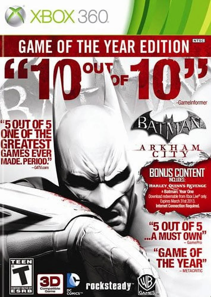 Batman Arkham City Game of the Year- Xbox 360 (Used)