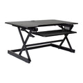 Rocelco Standing Desk Converter 40 Inch Deluxe Adjustable Riser, Black