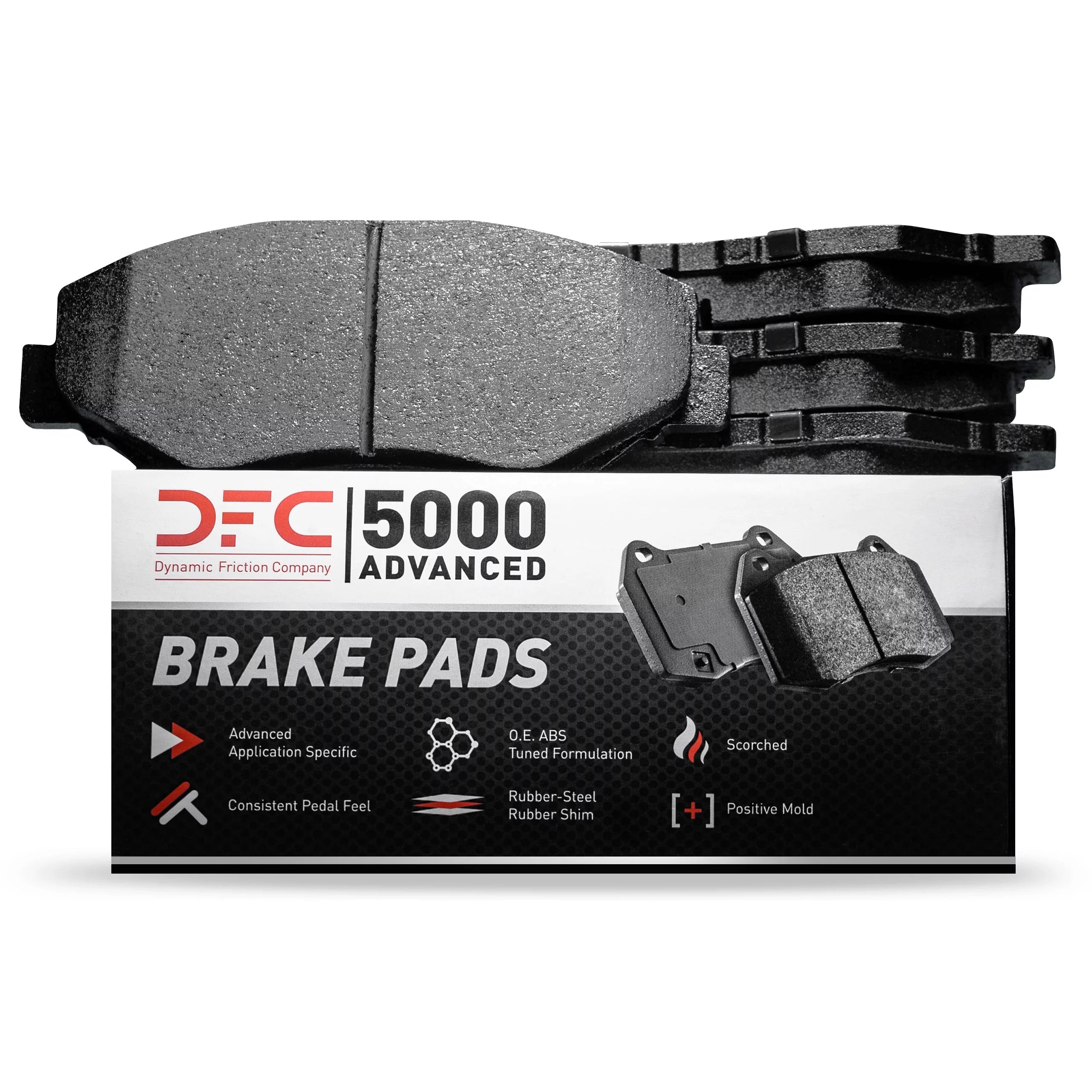 Dynamic Friction Company 5000 Advanced Brake Pads - Ceramic 1551-2383-00-Rear Set For 2021-2022 Ford F-150, 2022 Ford Expedition, 2022 Lincoln Navigator