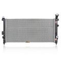 KT 2562 Compact 1-Row Aluminum Radiator, Silvery, Front-Fit Design for Efficient Cooling