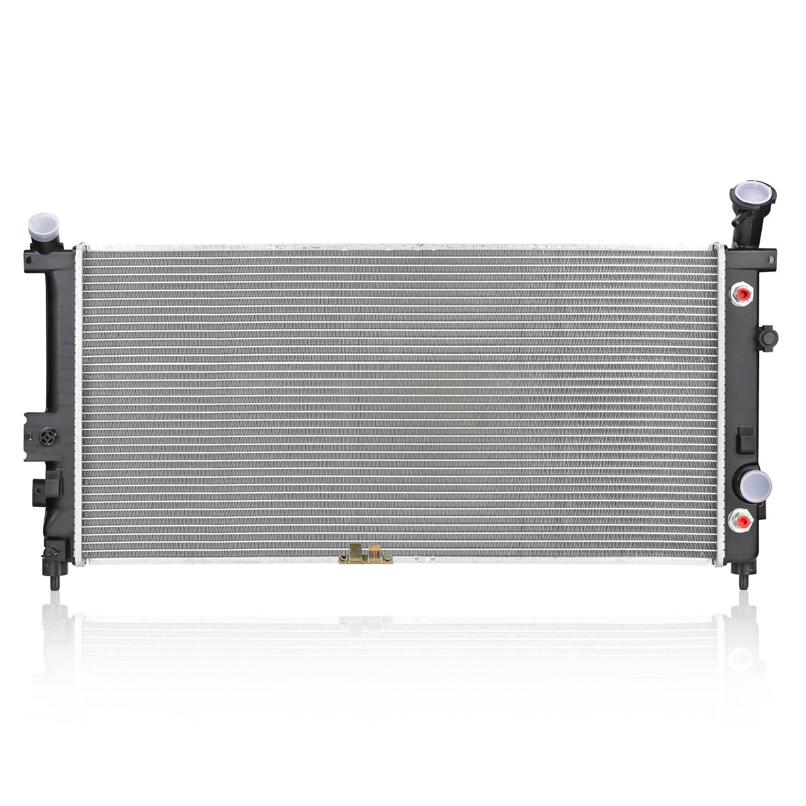 KT 2562 Compact 1-Row Aluminum Radiator, Silvery, Front-Fit Design for Efficient Cooling