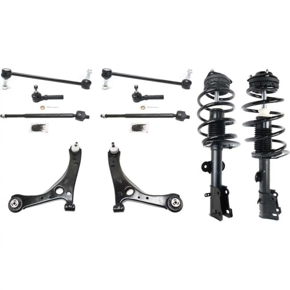 New Control Arm Ball Joint Suspension Kit Set of 10 Front Driver & Passenger