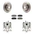 Transit Auto Rear Disc Brake Caliper Rotors And Semi-Metallic Pads Kit For 2011 INFINITI G37 X Sport With Single Piston Front KC8-100513S