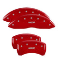 MGP 4 Caliper Covers Engraved Front  Rear MGP Red Finish Silver Characters 2018 Kia Stinger