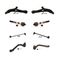 Front Suspension Control Arm And Ball Joint Assembly Steering Tie Rod End Stabilizer Bar Link Kit (8Pc) For Hyundai Sonata Kia Optima K72-100686