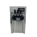 EQCOTWEA Commercial Three Flavors Soft Ice Cream Machine Ice Cream Maker with LED Display Stainless Steel
