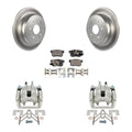 Transit Auto Rear Disc Brake Caliper Coated Rotors And Semi-Metallic Pads Kit For 2005-2006 Honda CR-V KCG-100276P