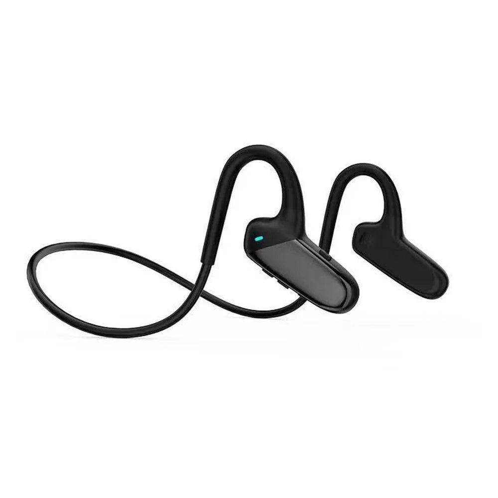 Carevas Bone Conduction Headphones F808 Wireless 5.0 Headset Open-ear Sports Earbuds Waterproof USB Rechargeable with Mic for Gym Running Cycling Driving Mobile Phone Use