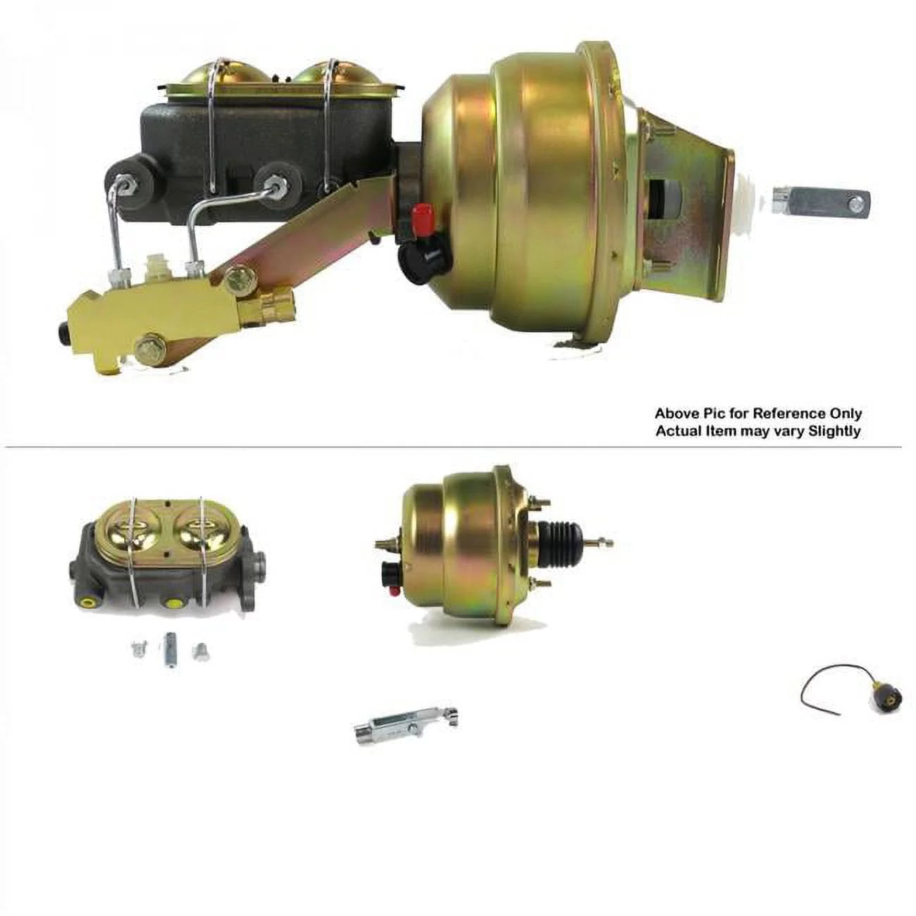 Helix Suspension Brakes & Steering  1968-1974 Chevy Nova Firewall Mount Power 7 in. Dual Brake Booster Kit Disc & Drum