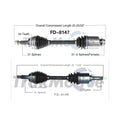 TrakMotive Front CV Axle CV Joint Shaft Assembly Assembly For Ford Edge 2007 2008 2009 2010 2011 2012 2013 For Lincoln MKX 2007 2008 2009 2010 2011 2012 2013