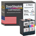 Remanufactured DoorStepInk High Yield Ink Cartridges for Lexmark #36XL Black and #37XL Tri-Color