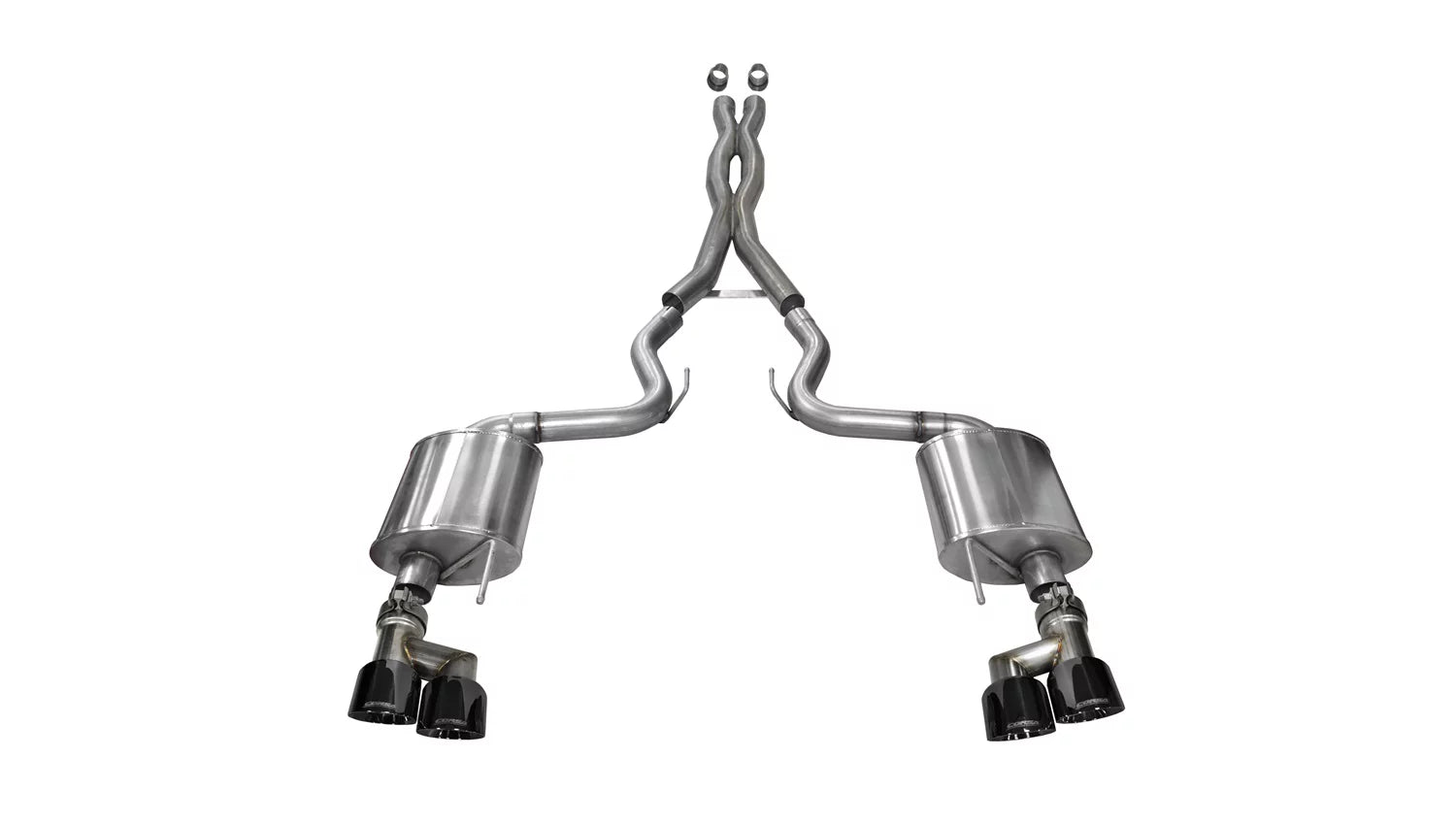 Corsa Performance 14337BLK Sport Cat-Back Exhaust System Fits 15-17 Mustang Fits select: 2015-2017 FORD MUSTANG GT