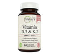 Nature's Potent™ -  Vitamin D-3 &amp; K-2 2000 IU/75 mcg, Chewable Tablets