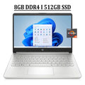 HP 14 Business Laptop 14 Diagonal HD BrightView Touchscreen AMD Ryzen 3 3250U Processor 8GB DDR4 512GB SSD AMD Radeon Graphics HDMI USB-C Webcam Bluetooth Win11 Silver