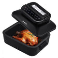 Chef 7 In 1 Smokeless Electric Indoor Grill with Air Fry, Roast, Bake, Portable 2 in 1 Indoor Tabletop Grill & Griddle with Preset Function, Removable Non-Stick Plate, Air Fryer Basket, 6-Serving