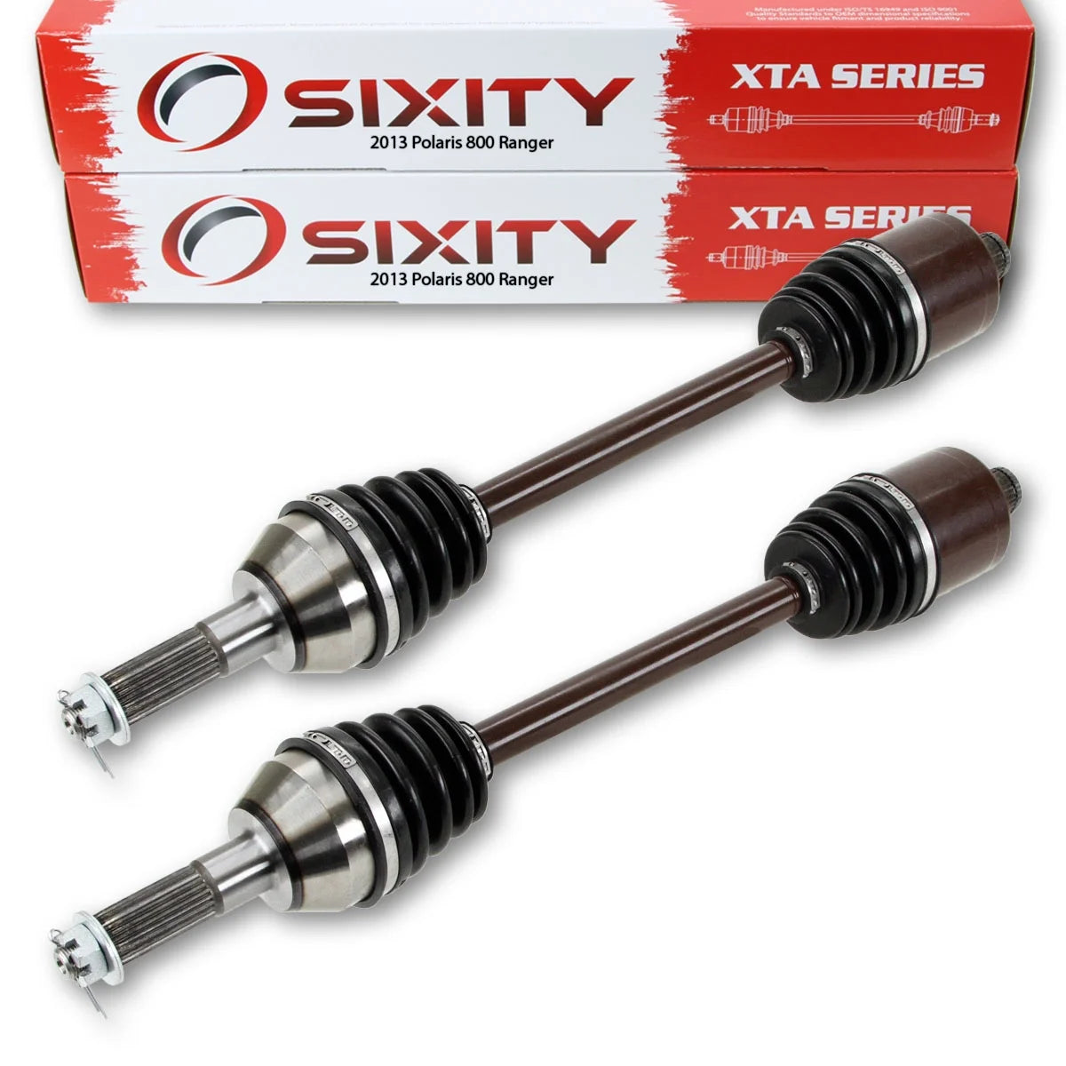 Sixity 2013 compatible with Polaris 800 Ranger 4X4 Rear Left Right XTA Axles Pair Back Driver Passenger R13RH76AG AH AN EFI Midsize