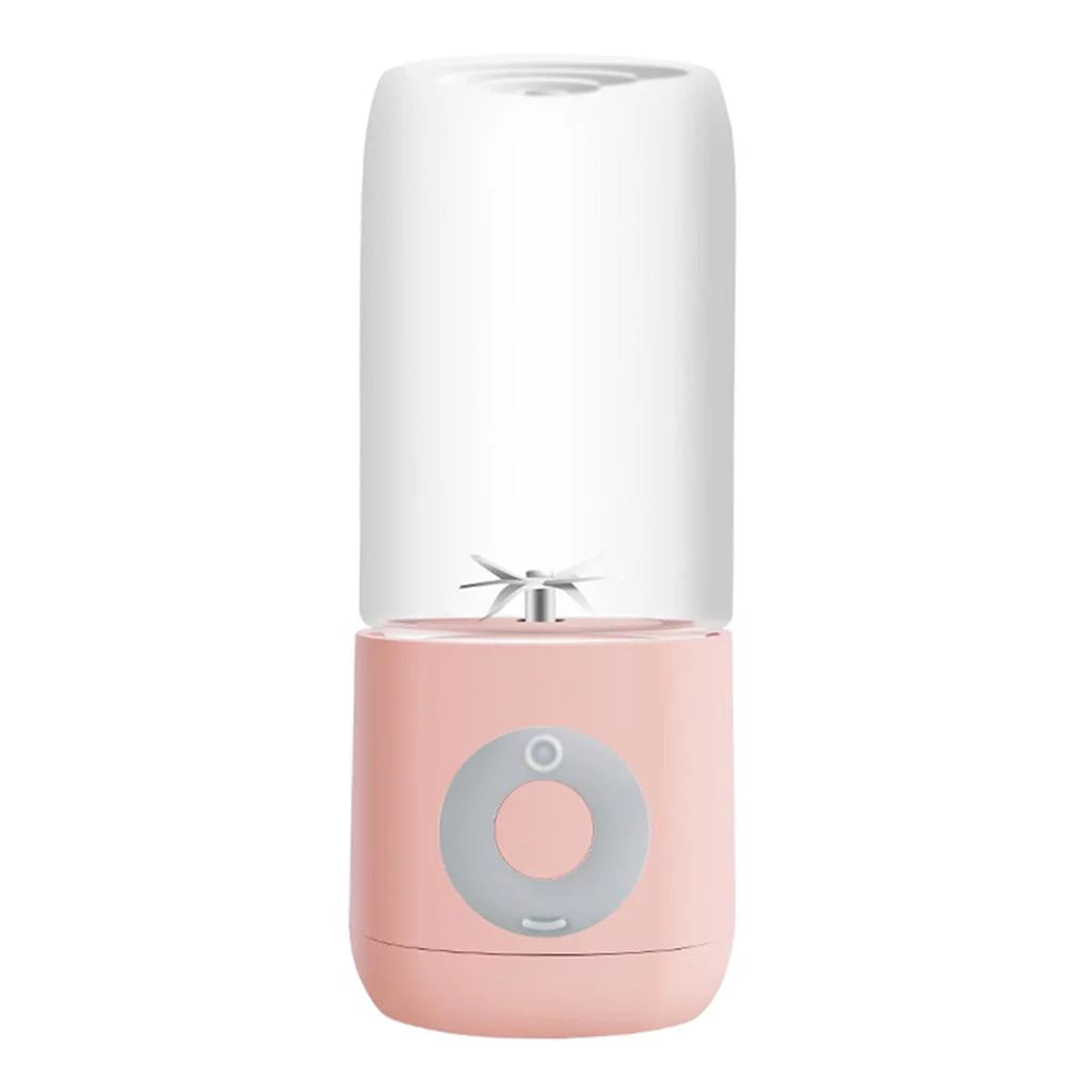 Small 500mL Mini Juicer Cup Smoothies Shakes Maker for Home Pink