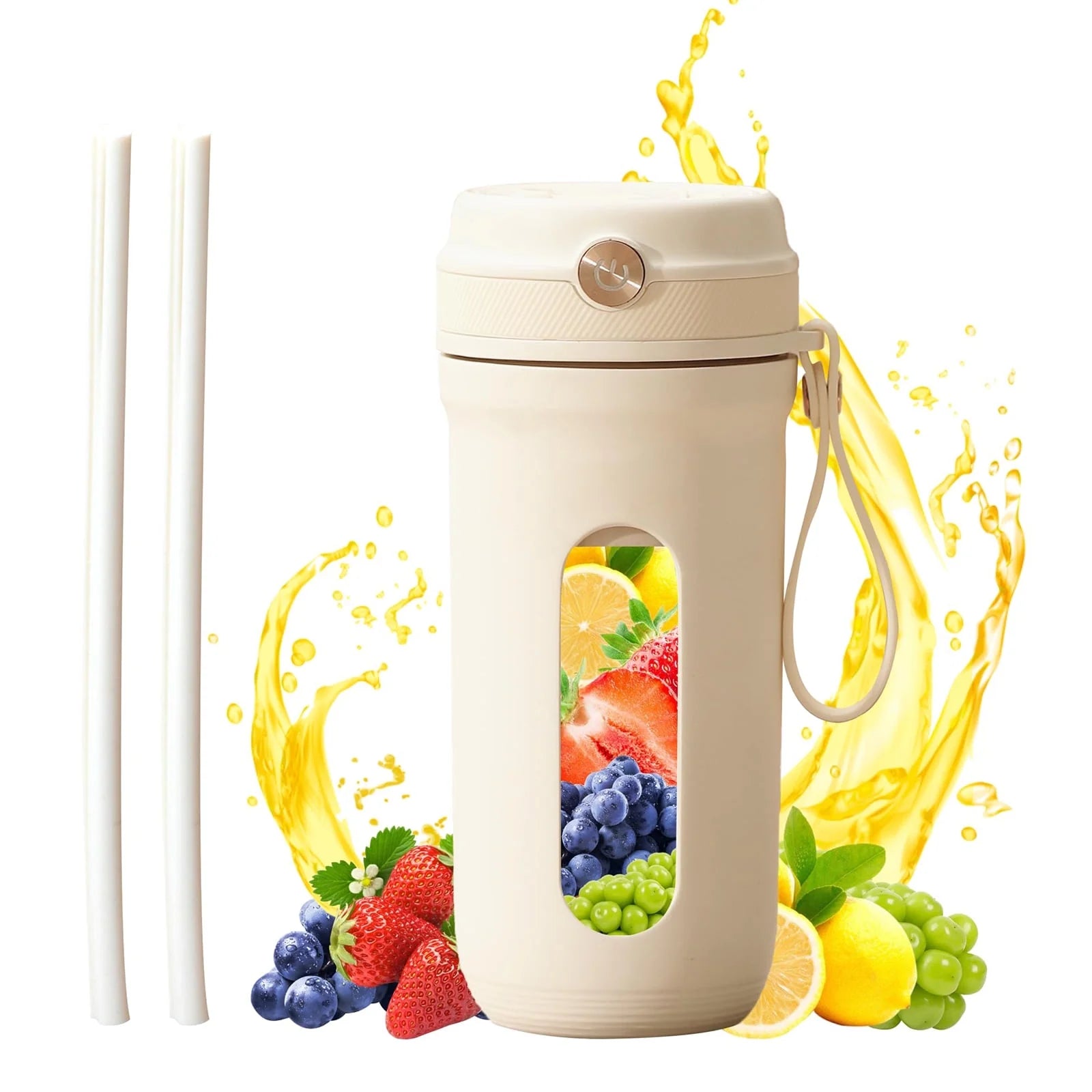 Personal Portable Blender with Leak Proof Lid and Easy Sip Spout, Perfect for Smoothies, Kitchen/Gym/Outdoor