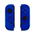 eXtremeRate Chrome Blue Joycon Handheld Controller Housing with Full Set Buttons, DIY Replacement Shell Case for Nintendo Switch & Switch OLED Model Joy-Con - Console Shell NOT Included