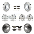 Transit Auto Front Rear Disc Brake Caliper Coated Rotors And Ceramic Pads Kit (10Pc) For BMW X5 X6 KCG-101026C