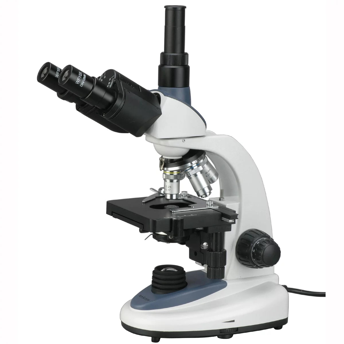 AmScope T380C 40X-2500X 3W LED Trinocular Compound Microscope