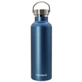 25 Ounce Stainless Steel Vacuum Water Bottle Double Wall Bottle Insulated Thermos for Sports Leak Proof Bottle BPA free Metal Lid Blue
