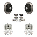 Transit Auto Rear Disc Brake Coated Caliper Drilled Slotted Rotors And Ceramic Pads Kit For Honda CR-V Acura RDX KCD-100621T
