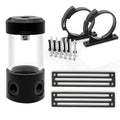 Dracaena G1/4¡± Holes, 55mm OD Cooling acrylic Ball Water reservoir, water tank with metal cover, multi outlets for Computer Water Cooling System, 100MM Length