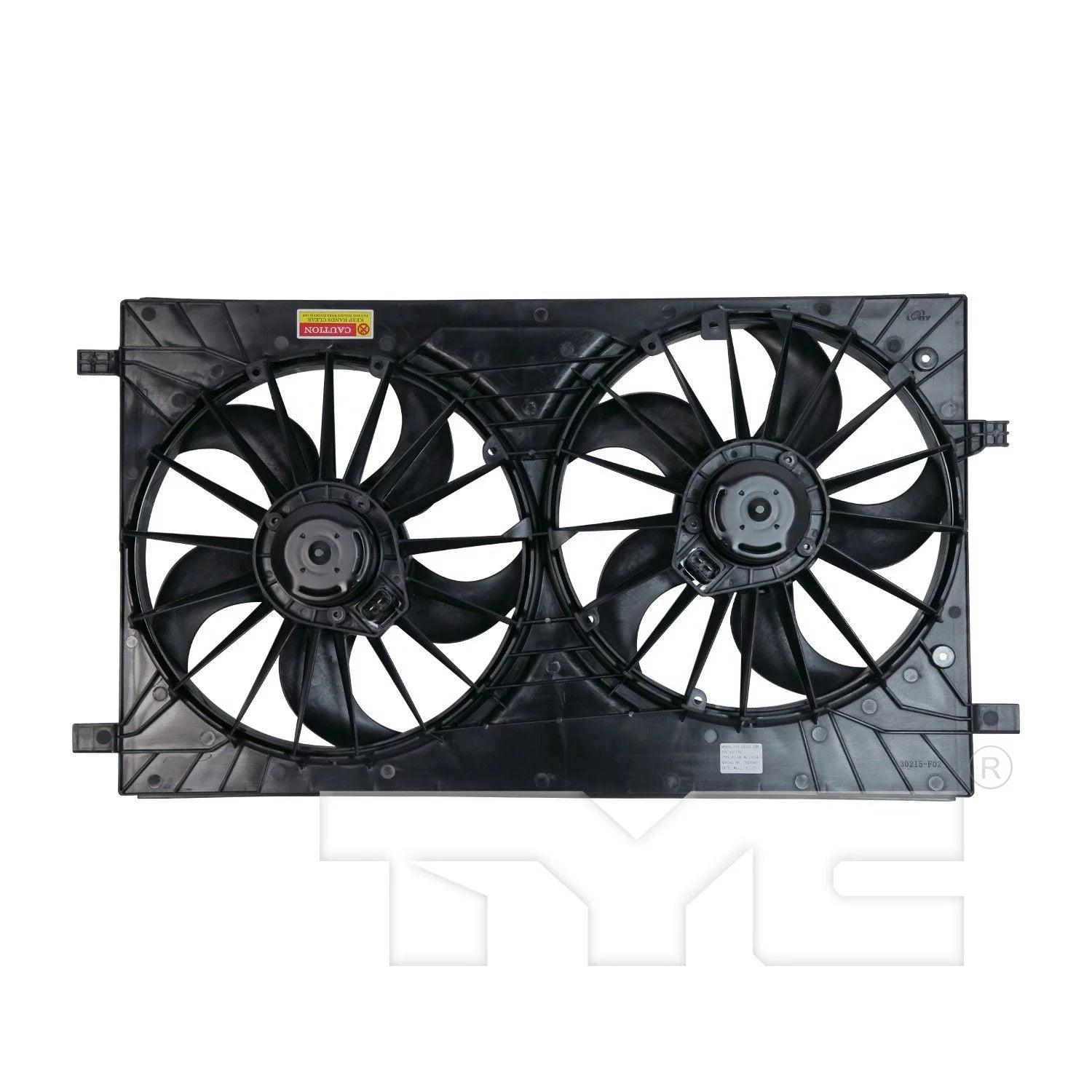 TYC 621570 Dual Radiator and Condenser Fan Assembly Fits select: 2007-2017 JEEP PATRIOT, 2011-2014 CHRYSLER 200