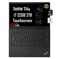 Lenovo ThinkPad T14s 4G LTE 14 FHD Touchscreen Business Laptop (Intel Core i7-1185G7, 32GB RAM, 2TB SSD) 14-Hr Long Battery-Life, Backlit, Fingerprint, FHD Webcam, Wi-Fi 6, Win 11 Pro - 3Yr WRT