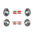 Front & Rear Disc Rotors & Semi-Metallic Brake Pads For F150 Mark LT